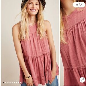Anthropologie Tiered Babydoll tunic